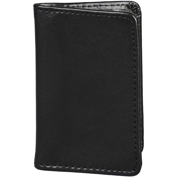 Samsill Regal Business Card Case, Leather, 2-3/4"x 4-1/4", Black SAM81220 - main